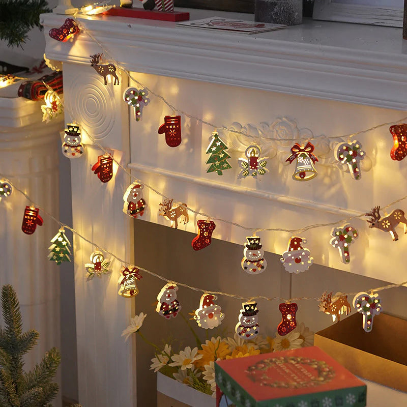 (🎁Božična ponudba🎄)🔥50 % popusta v promociji:LED veriga z Božičkom