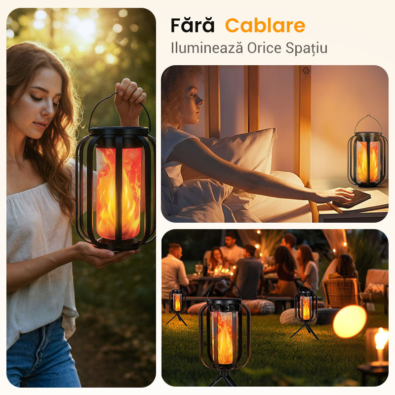 🌞Ofertă de vară 🔥Lanterna solară pentru exterior cu 4 moduri
