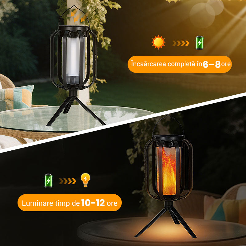 🌞Ofertă de vară 🔥Lanterna solară pentru exterior cu 4 moduri
