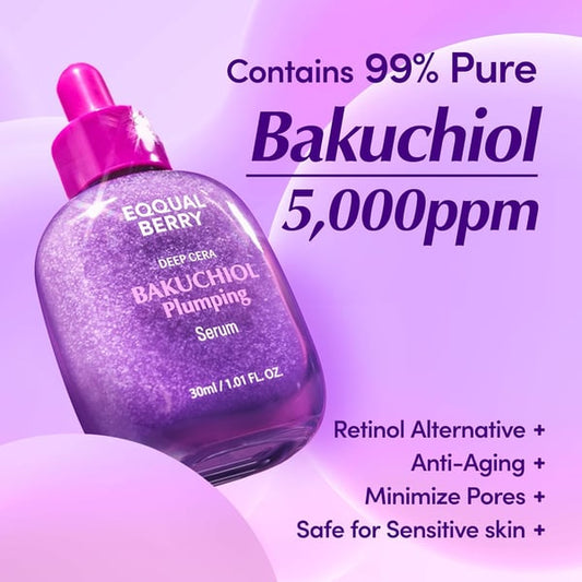 Bakuchiol serum za popunjavanje. Smanjuje pore i smanjuje bore.