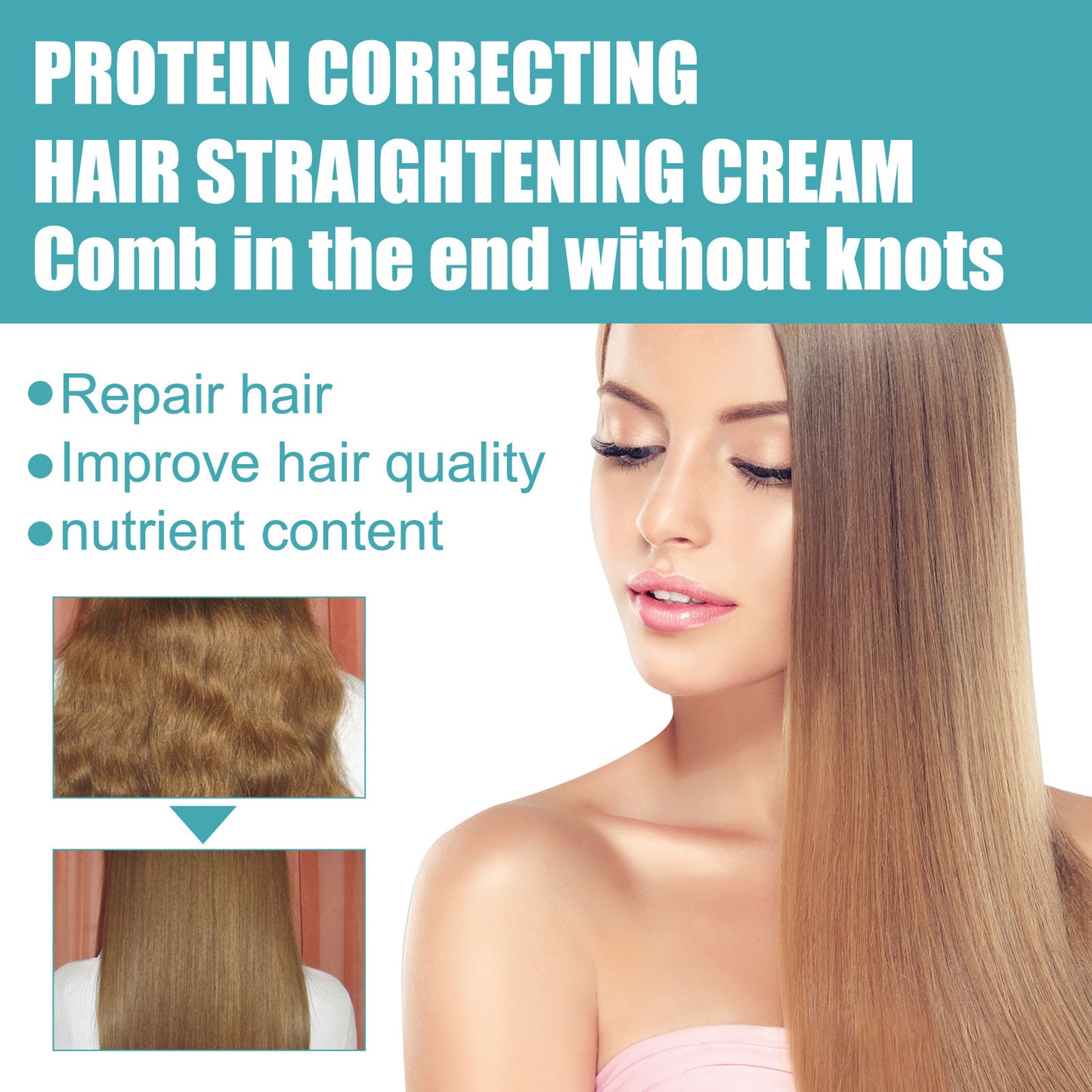 Silk & Keratin Hair Straightening Cream