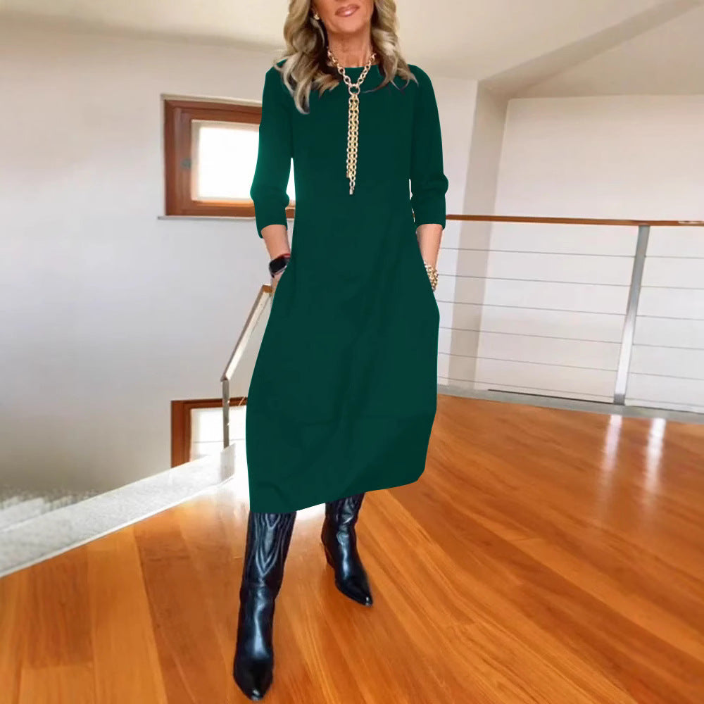 【🔥Popolnoma nezgrešljiva】✨Elegantna in udobna obleka