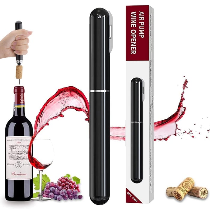 🍷Otvarač za vinske boce pod tlakom (jednostavan, štedi rad, štedi vrijeme)