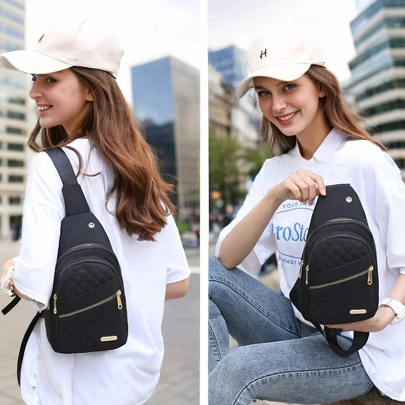 【🔥Preprosta in elegantna!】👝Torba za čez ramo - velika prostornina, vodoodporna, možnost povezave s podatkovnim kablom