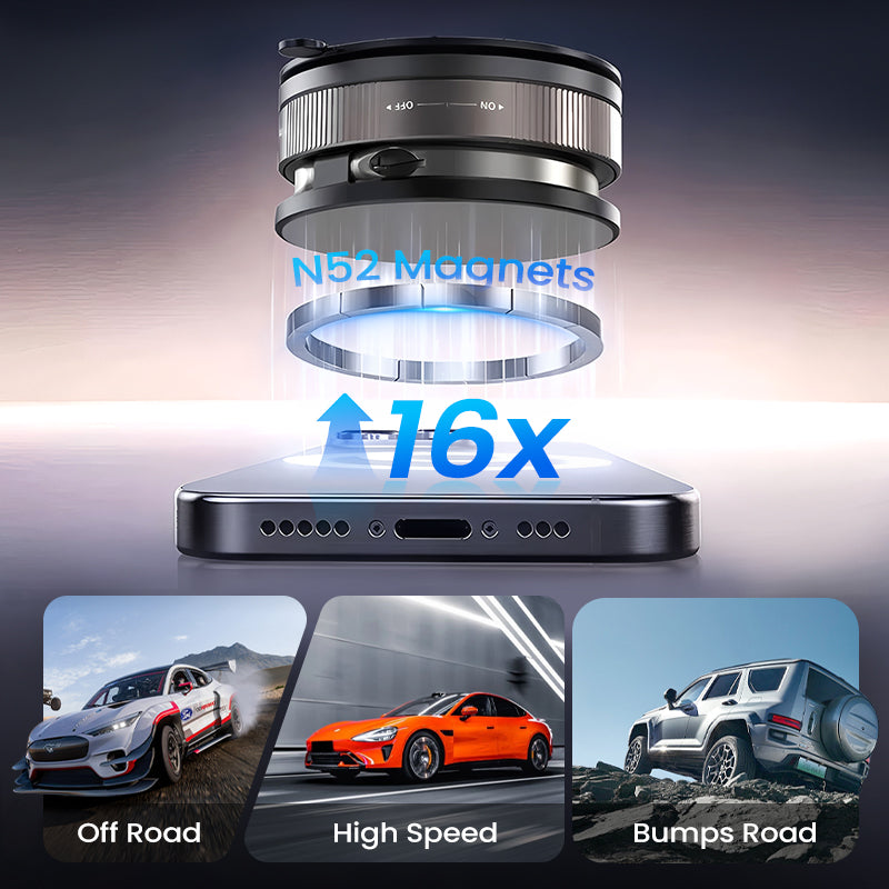 🔥Kupite več, prihranite več🔄360° nastavljivo vakuumsko magnetno držalo za telefon📱🚗