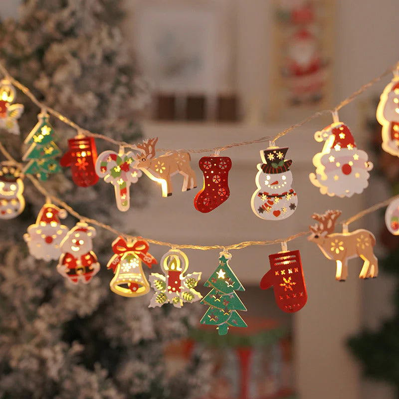 (🎁Božična ponudba🎄)🔥50 % popusta v promociji:LED veriga z Božičkom