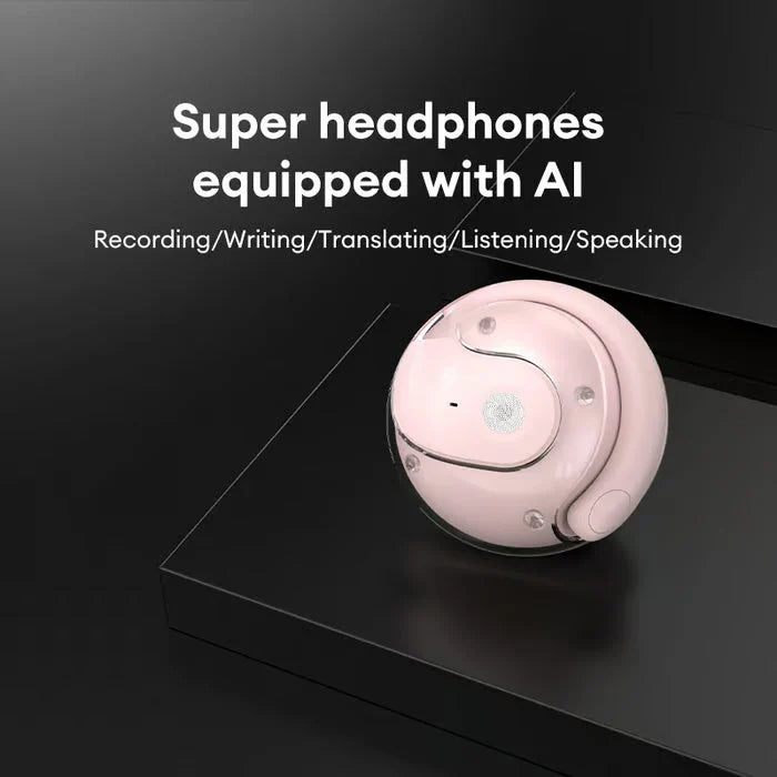【🔥Naj komunikacija ne bo več težka! 】AI Translation Wireless OWS Bluetooth5.4 Earphones (Fit iOS & Android)
