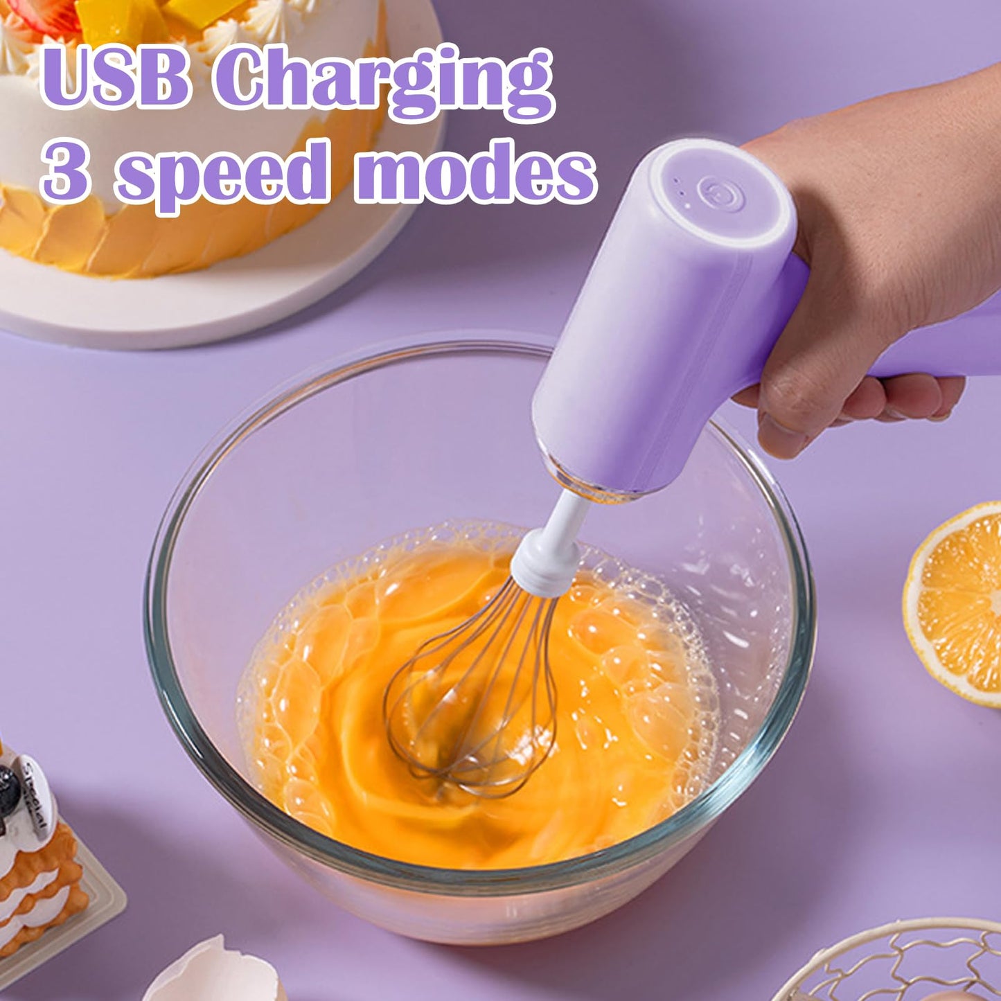 ? Embrace Cord-Free Cooking Freedom✨ Cordless Handheld Electric Mixer - For Effortless, Mess-Free Mixing Anytime, Anywhere! ?
