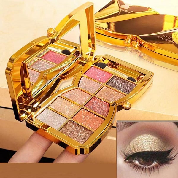?LAST DAY 49% OFF✨10 Colors Sparkle Shimmer Eyeshadow Palette