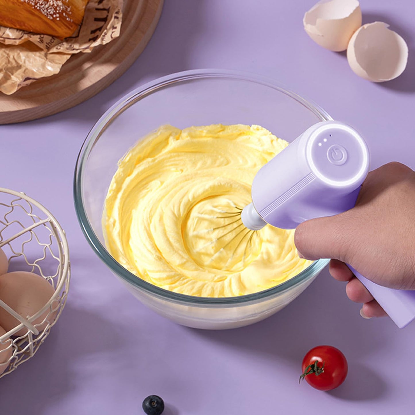 ? Embrace Cord-Free Cooking Freedom✨ Cordless Handheld Electric Mixer - For Effortless, Mess-Free Mixing Anytime, Anywhere! ?