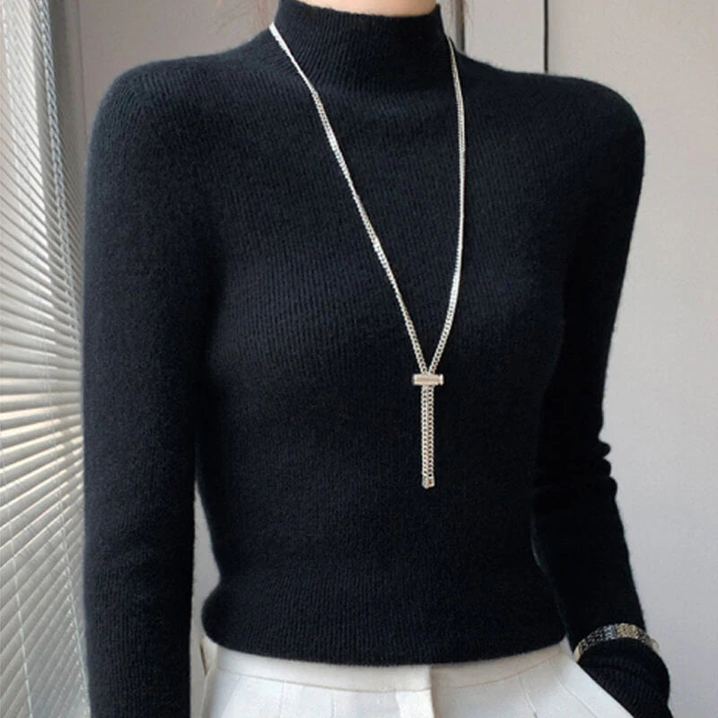 (🎁Božična posebna ponudba🎄)🔥50 % popust:Eleganten in moden pleten pulover (volnen žamet)