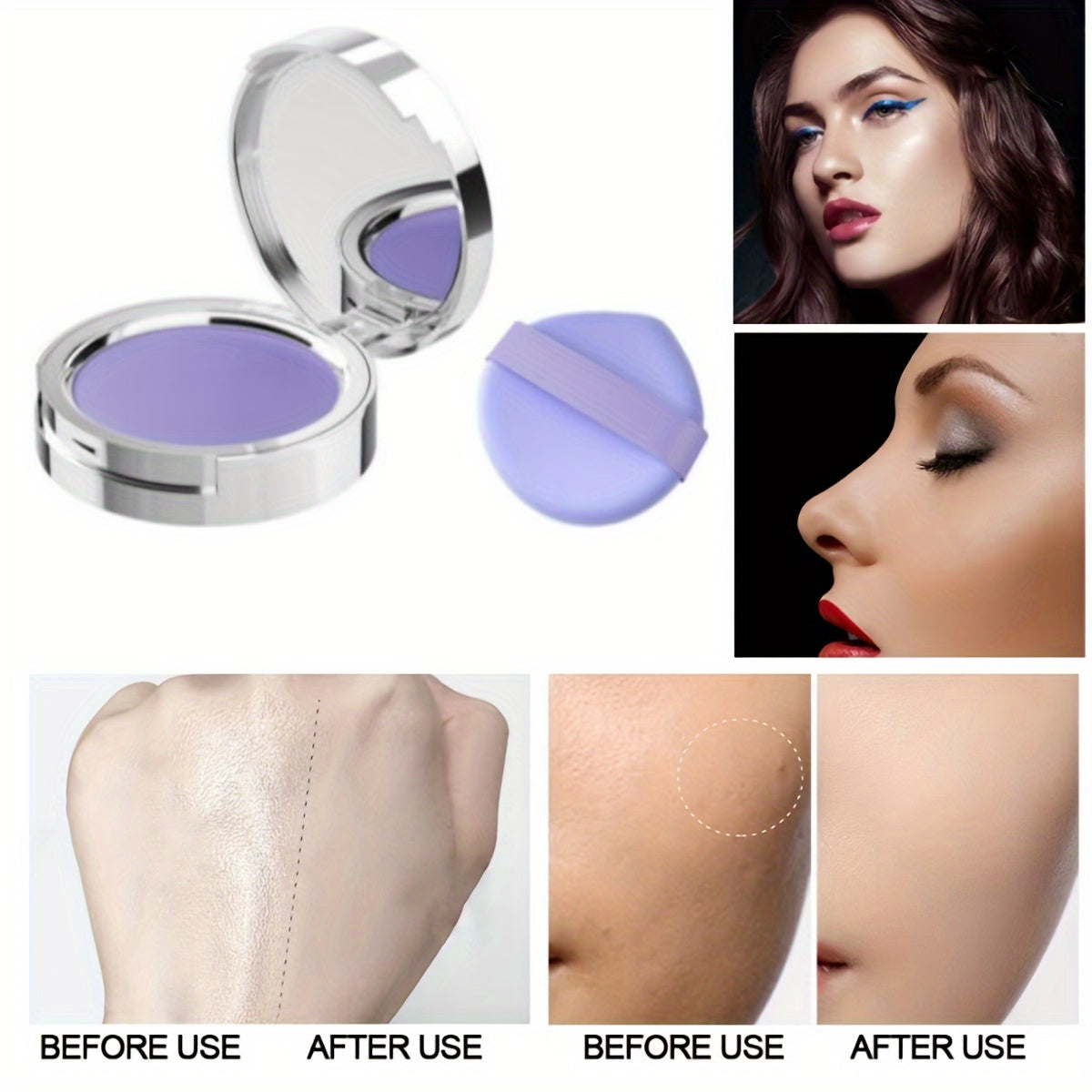 Oil-control setting powder with fine texture, skin-friendly