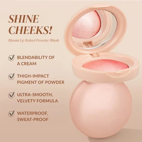 Poletna vroča razprodaja 49 % POPUSTA -- Bloom Up Baked Highlighter rdečilo za lica