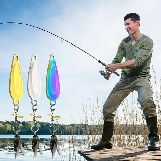 【✨🎣 Olajšajte si ribolov! 】Inovativna zasnova - kovinski trnek za muharjenje