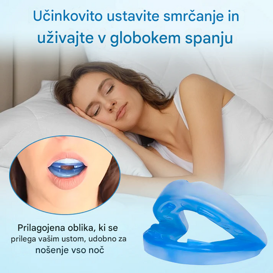 😴Nastavljiv ustnik proti smrčanju, univerzalna velikost