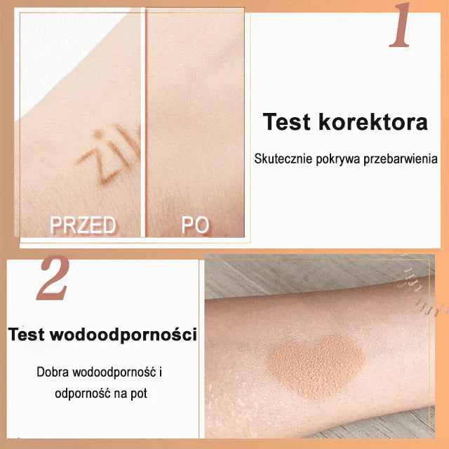 Hidratantni, vodootporni, lagani, dugotrajni tekući puder 【dugotrajna pokrivenost, bez blijeđenja ili sljepljivanja】