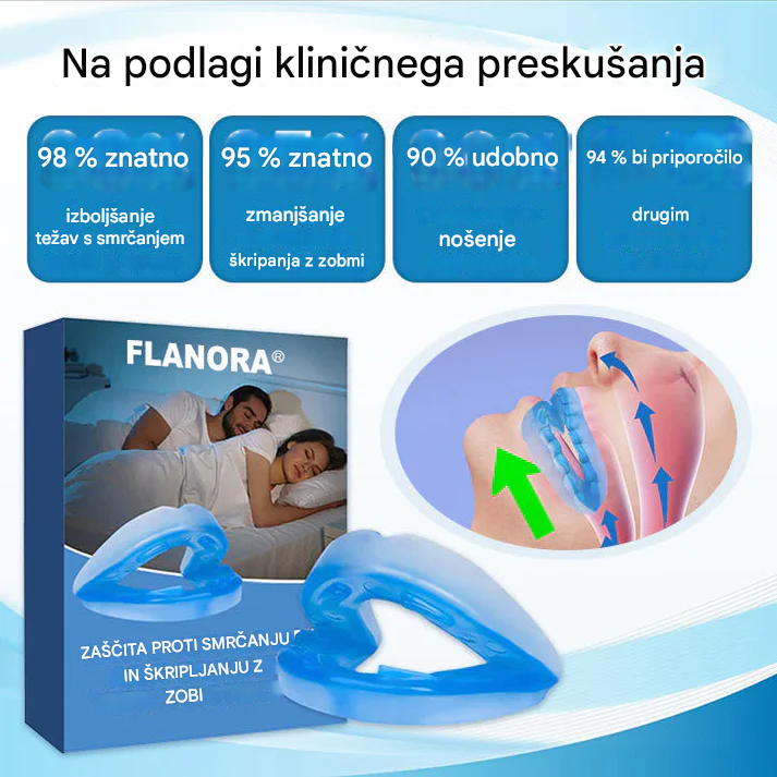 😴Nastavljiv ustnik proti smrčanju, univerzalna velikost