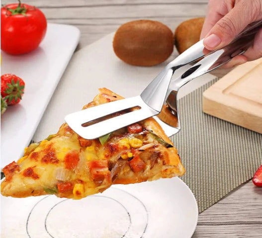 【Dobar pomoćnik u kuhinji】 - Dvostrana lopatica za prženje od nehrđajućeg čelika