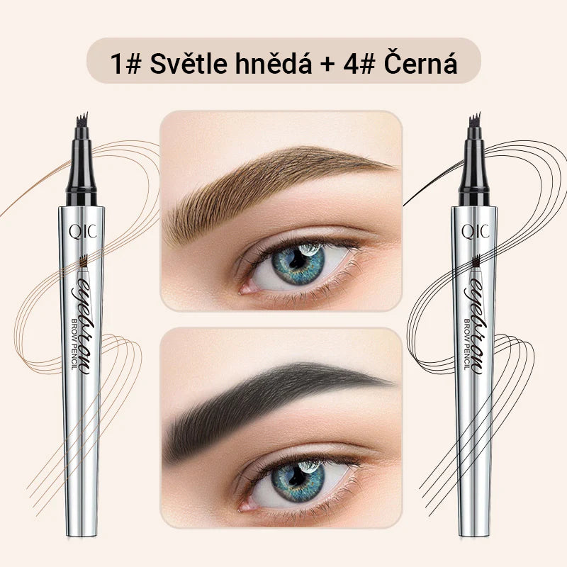 Višenamjenska olovka za obrve s 4 nastavka (2 komada,🎁1 gratis)