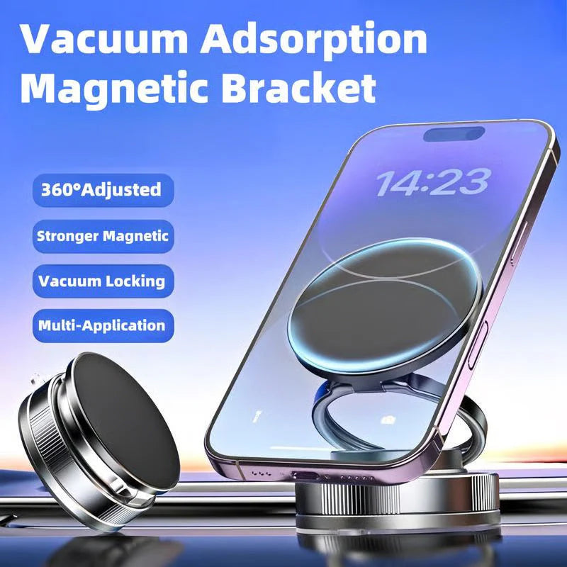 【🔥Kupite više, uštedite više?】360° podesivi magnetski držač za telefon s vakuumom”