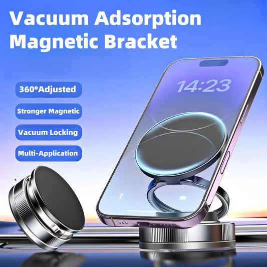 【🔥Kupite više, uštedite više?】360° podesivi magnetski držač za telefon s vakuumom”
