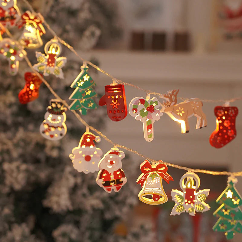 (🎁Božična ponudba🎄)🔥50 % popusta v promociji:LED veriga z Božičkom
