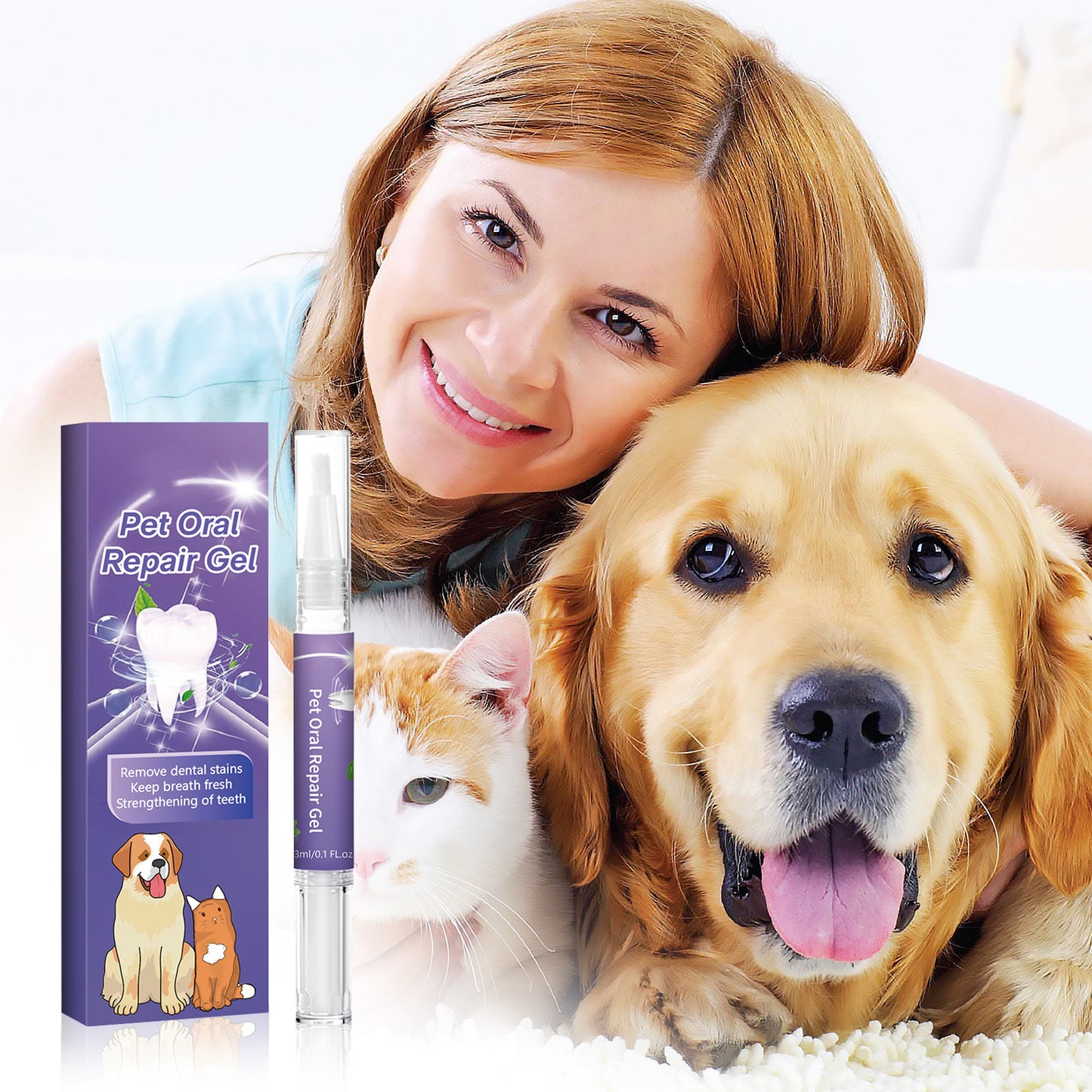 🐕 Cumperi 1, primești 1 gratuit🐱🐶Gel de igienă orală pentru animale🌈