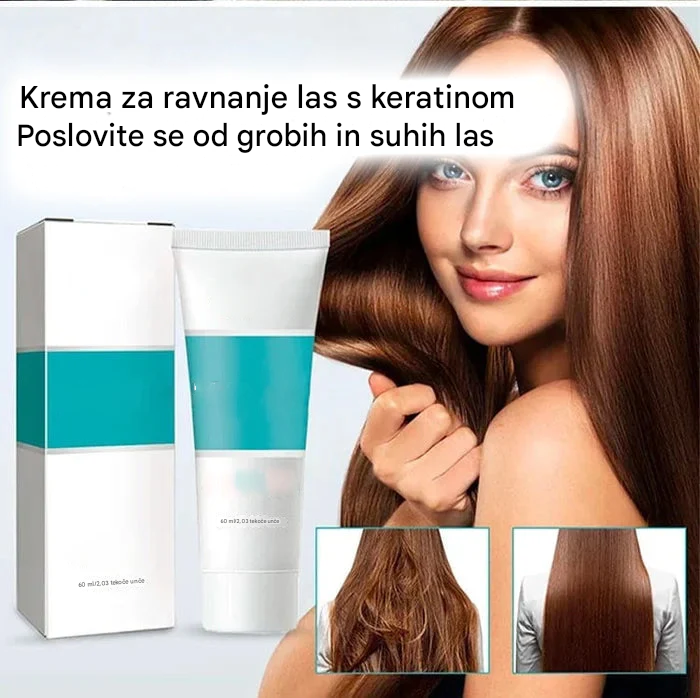 (🔥Kupi 1, dobi 1 gratis🔥)Krema za ravnanje las s keratinom