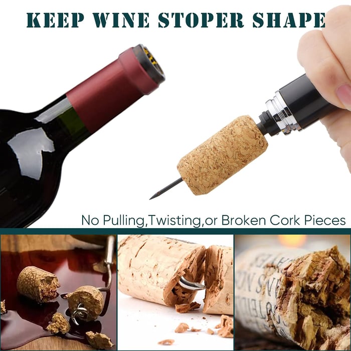 🍷Otvarač za vinske boce pod tlakom (jednostavan, štedi rad, štedi vrijeme)