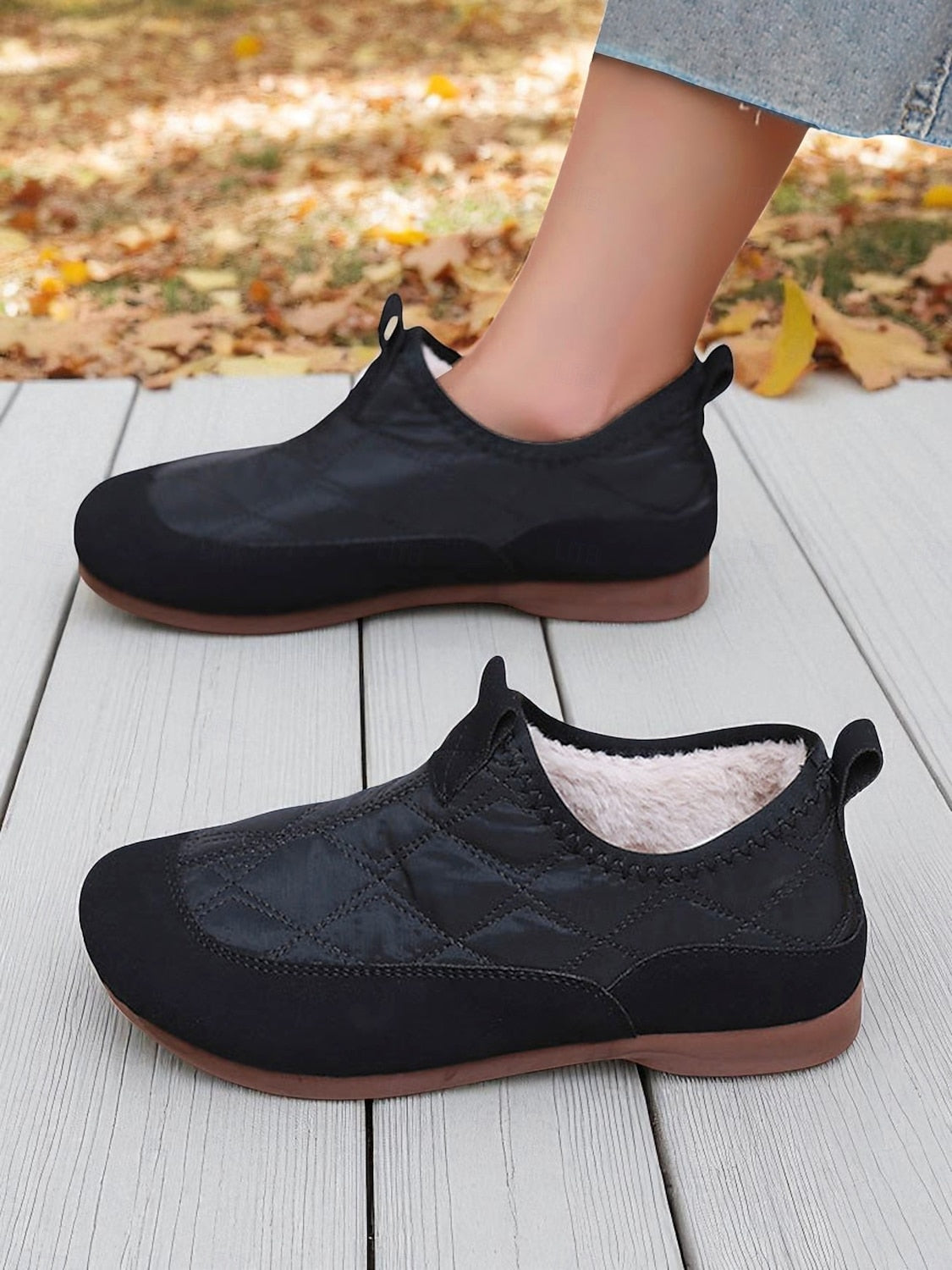 【🔥Ogrejte si noge】Slip-on, bombažni, mehki snežni škornji