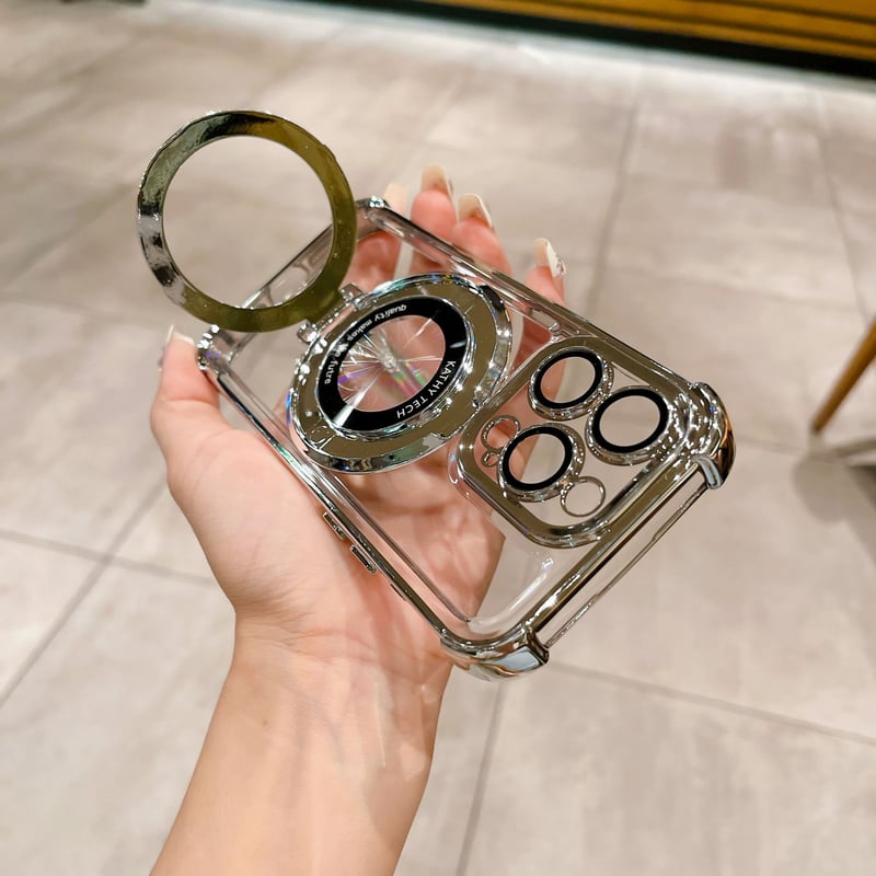 📱【Združljivo z vsemi iPhoni】Magnetni ovitek za iPhone z zračnimi blazinami na štirih vogalih, odporen proti udarcem. Zaščitite varnost svojega telefona!