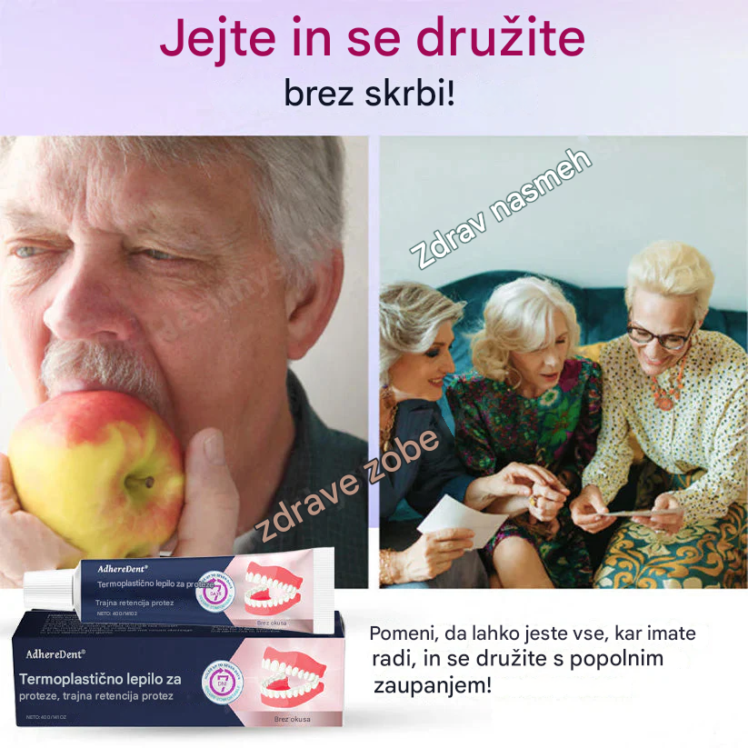 【👍Okrepi zobno protezo】(Prodaja z izgubo!)🔥AdhereDent® Termoplastično lepilo za proteze(Kupite 1, dobite 1 gratis)