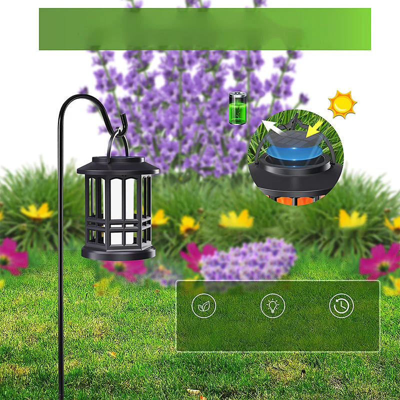 🏮Nadograđena solarna lampa s efektom treperavog plamena✨ - vodootporna i savršena za vanjsku upotrebu