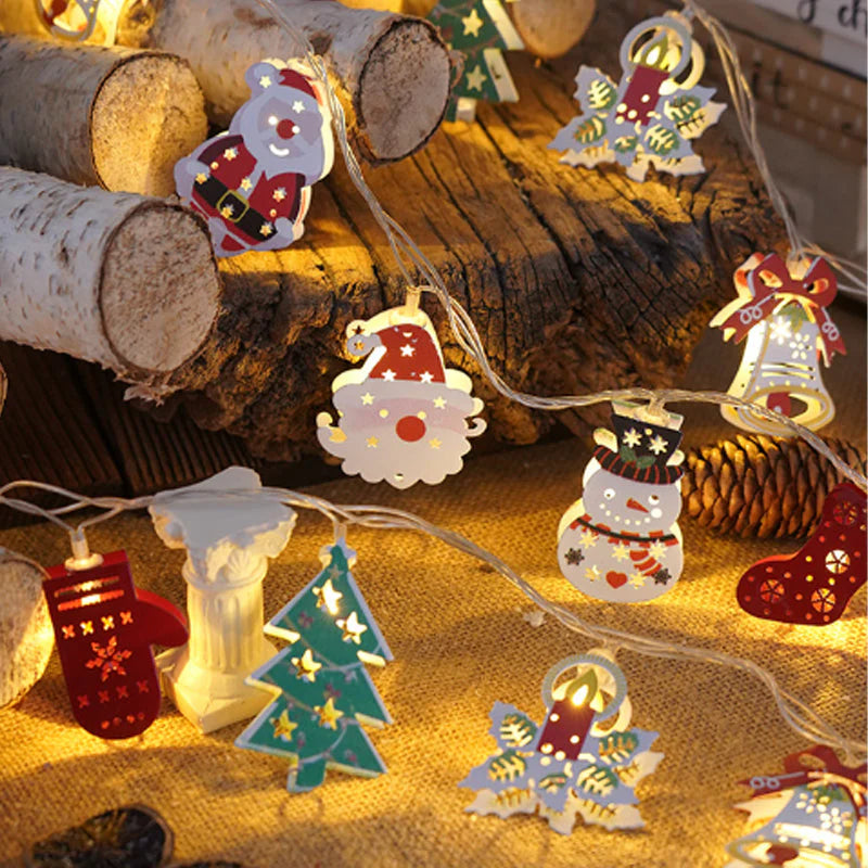 (🎁Božična ponudba🎄)🔥50 % popusta v promociji:LED veriga z Božičkom