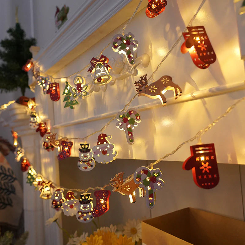 (🎁Božična ponudba🎄)🔥50 % popusta v promociji:LED veriga z Božičkom
