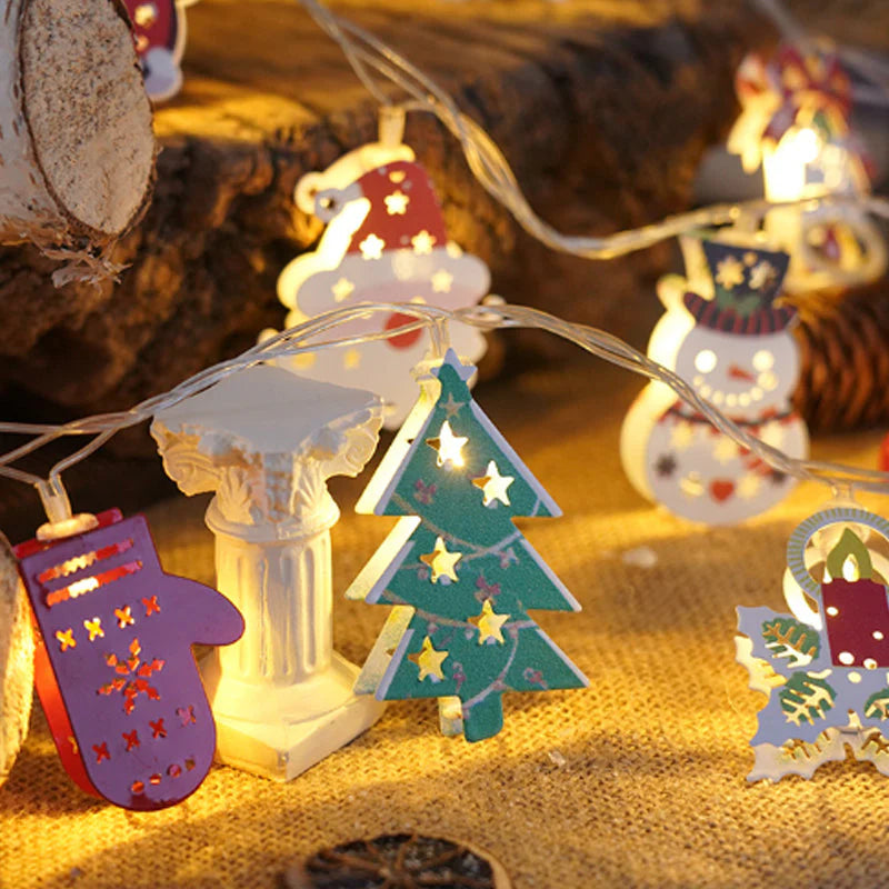 (🎁Božična ponudba🎄)🔥50 % popusta v promociji:LED veriga z Božičkom