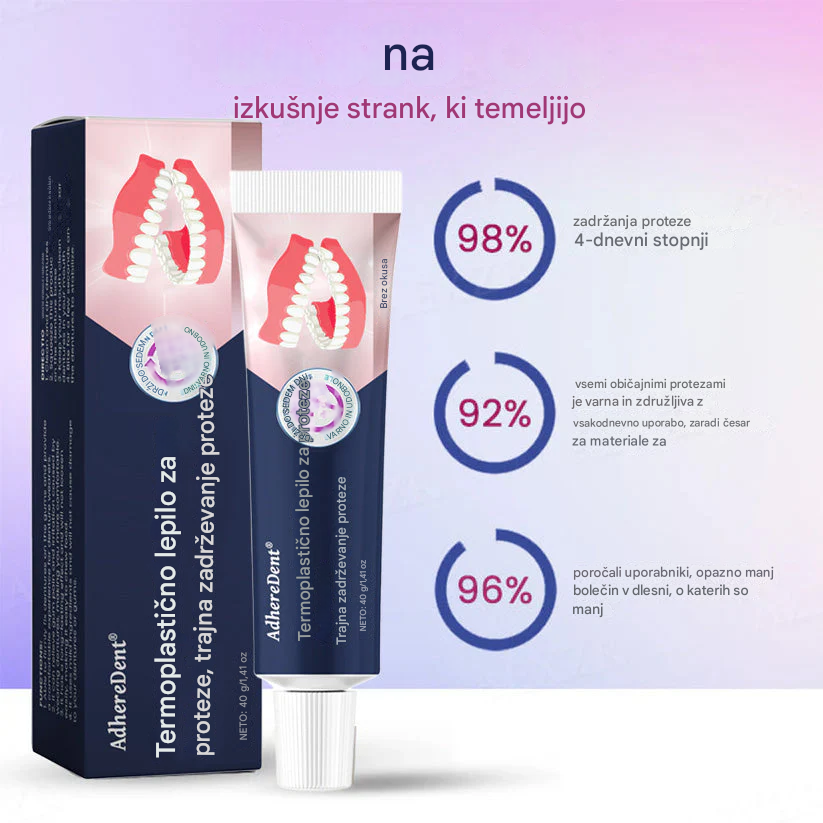 【👍Okrepi zobno protezo】(Prodaja z izgubo!)🔥AdhereDent® Termoplastično lepilo za proteze(Kupite 1, dobite 1 gratis)
