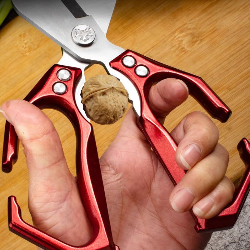 【👍Večfunkcijske škarje】Vsestranske in trpežne kuhinjske škarje✂️