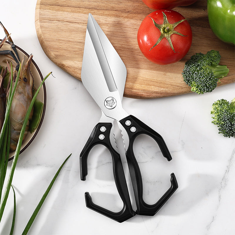 【👍Večfunkcijske škarje】Vsestranske in trpežne kuhinjske škarje✂️