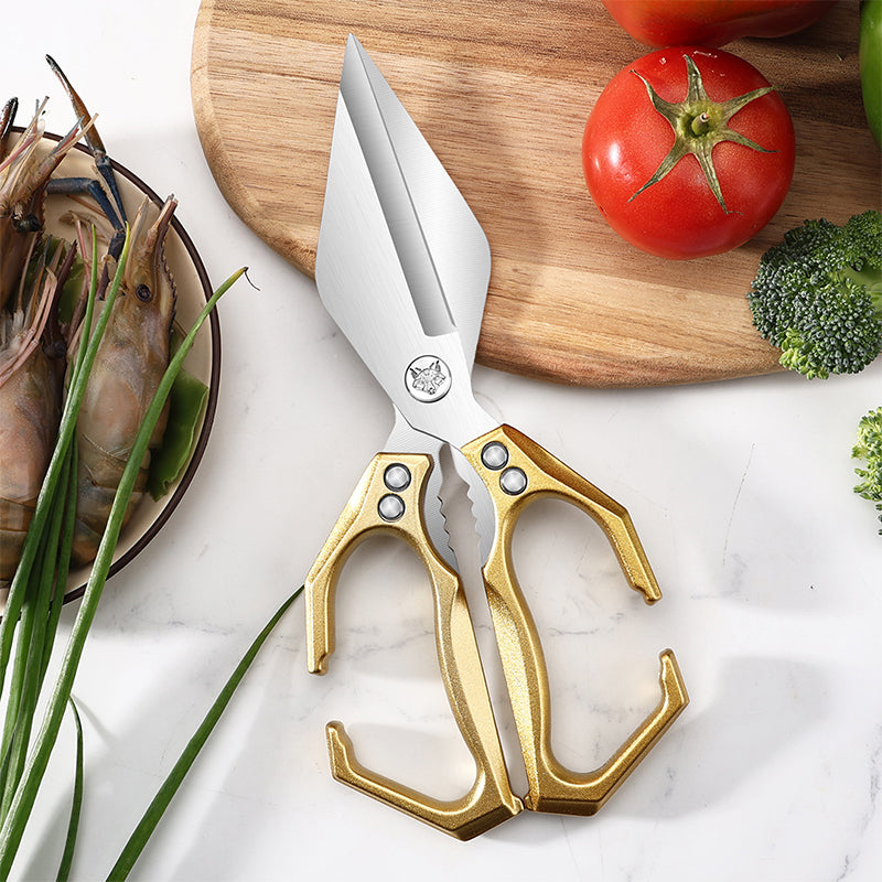 【👍Večfunkcijske škarje】Vsestranske in trpežne kuhinjske škarje✂️