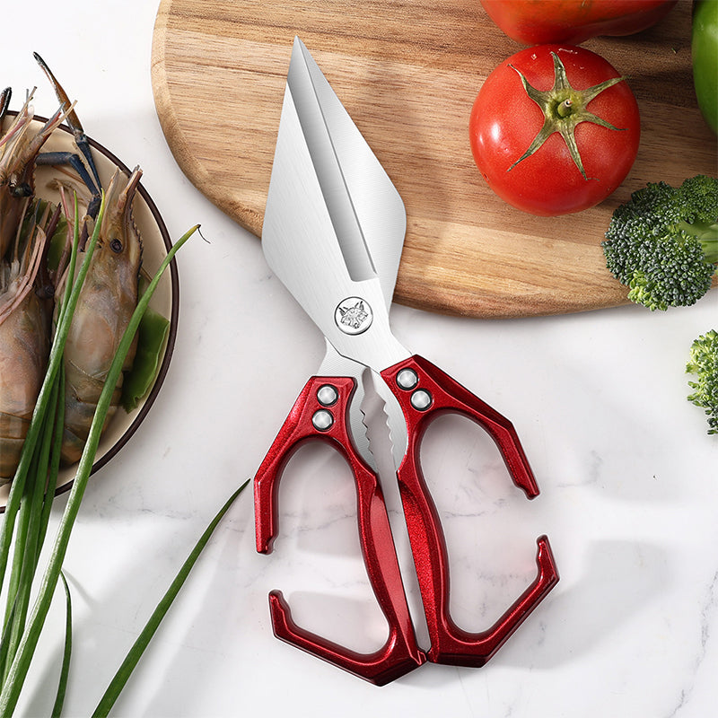 【👍Večfunkcijske škarje】Vsestranske in trpežne kuhinjske škarje✂️