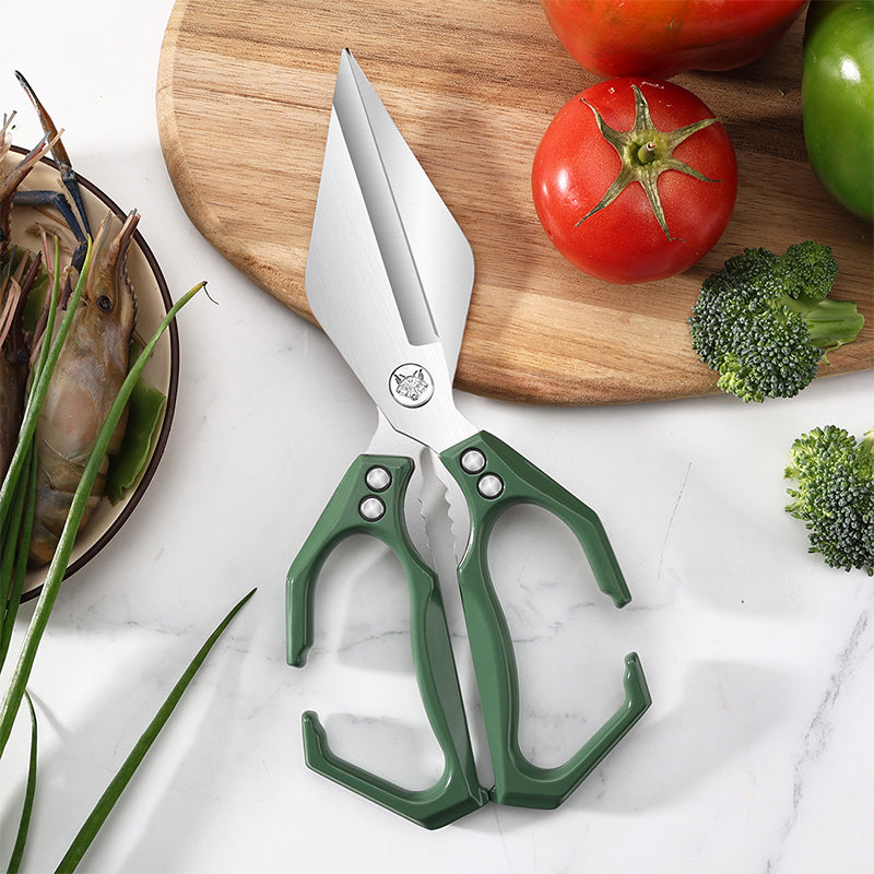 【👍Večfunkcijske škarje】Vsestranske in trpežne kuhinjske škarje✂️