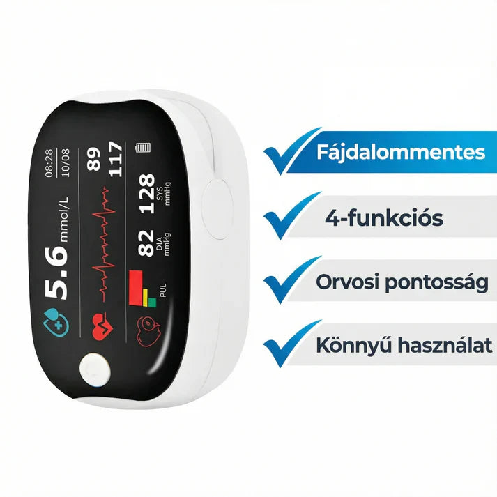 Clinclii™ GlucoSense lézeres vércukorszintmérő készülék