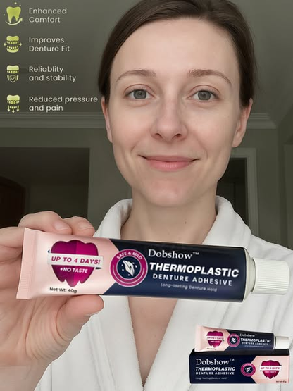 (🔥Kupite 1, dobite 1 gratis🔥)【👍Naj bodo vaše proteze varnejše in trpežnejše! 】🔥AdhereDent® Termoplastično lepilo za proteze