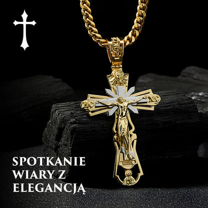 【🎁Božična ponudba🎄】Ogrlica z obeskom, ki prikazuje Jezusa