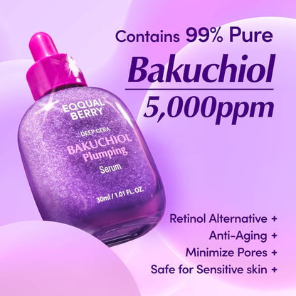 Bakuchiol serum za popunjavanje. Smanjuje pore i smanjuje bore.