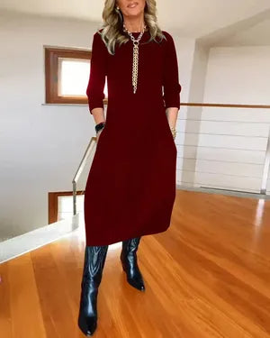 【🔥Popolnoma nezgrešljiva】✨Elegantna in udobna obleka