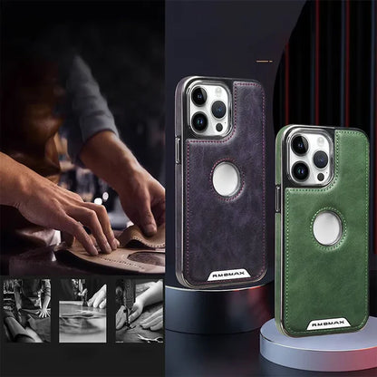 📱Maska za iPhone [Model 13-16] - Luksuzna koža, udobna tekstura