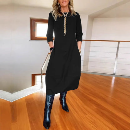 【🔥Popolnoma nezgrešljiva】✨Elegantna in udobna obleka