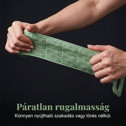 Kényelmes szilikon háttisztító kefe